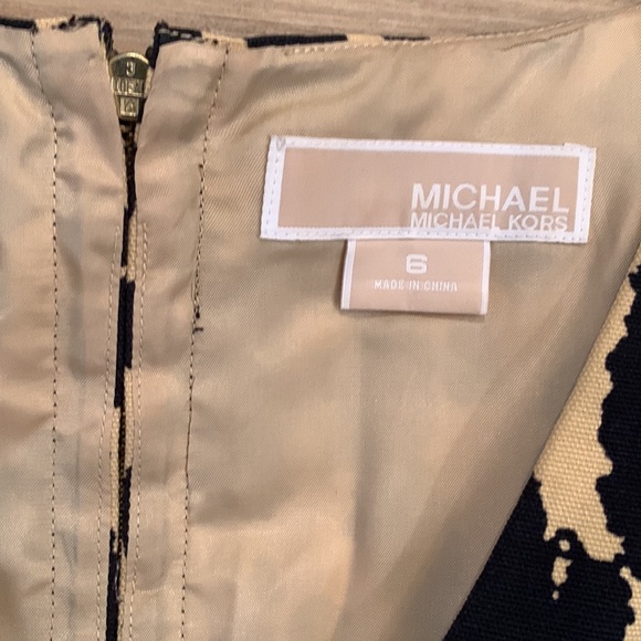 Michael Kors A Line Animal Print Dress - Picture 4 of 10